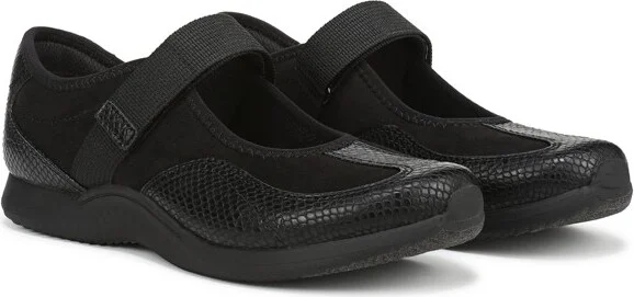 Dr. Scholl's Women's Goodie Mary Jane Sneaker Black Smooth 8.5 M - Image 3