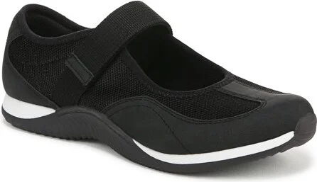Dr. Scholl's Women's Goodie Mary Jane Sneaker Black Smooth 8.5 M