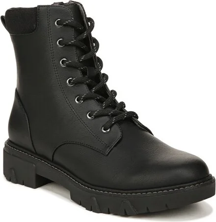 Dr. Scholl's Womens Headstart Lace Up Boots Black 11 M