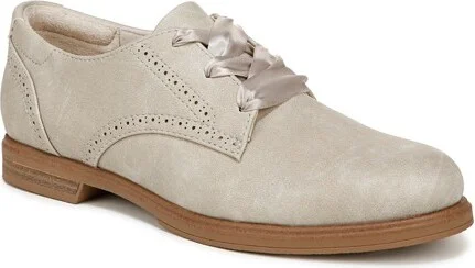 Dr. Scholl's Women's Hello Oxfords Oyster Grey Smooth 6.5 M