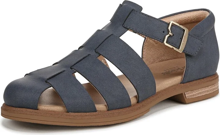 Dr. Scholl's Womens Hello Seaside Fisherman Sandal Oxide Blue 7.5 M