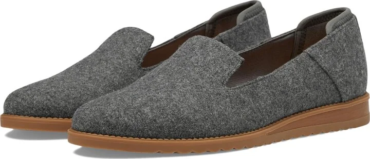 Dr. Scholl's Womens Jetset Loafer Charcoal Wool 9.5 M