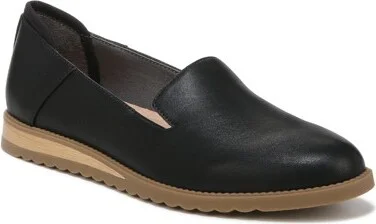 Dr. Scholl's Women's Jetset Slip On Loafer Black Smooth 11 M