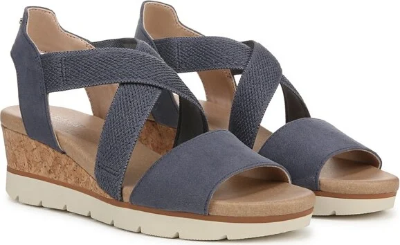 Dr. Scholl's Women's Just Cute Wedge Sandal Oxide Blue 9 M - Image 2