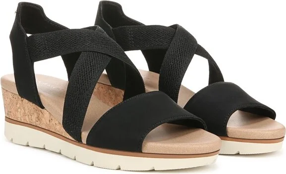 Dr. Scholl's Women's Just Cute Wedge Sandal Oxide Blue 9 M - Image 3