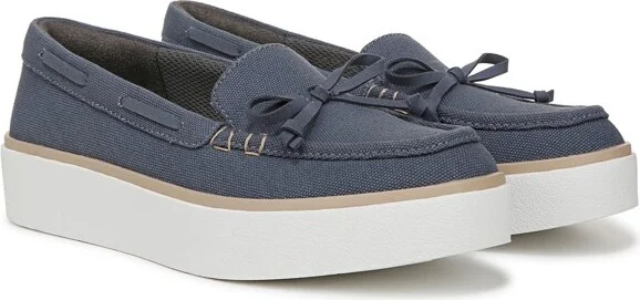 Dr. Scholl's Women's Madison Sea Boat Shoe Oxide Blue Canvas 10 M - Image 2