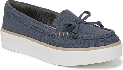 Dr. Scholl's Women's Madison Sea Boat Shoe Oxide Blue Canvas 10 M