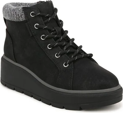 Dr. Scholl's Womens Nice Day Max Alpine Booties Black Smooth 7.5 M