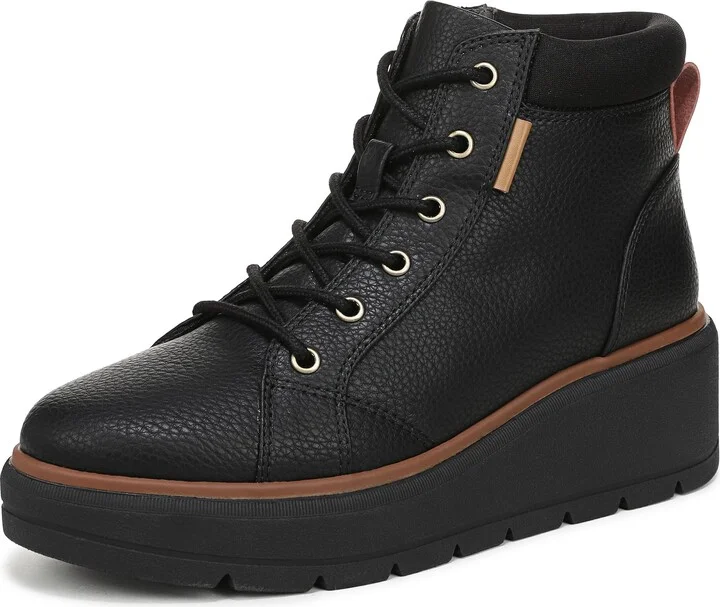 Dr. Scholl's Womens Nice Day Max Alpine Oxford Boot Black 8.5 M