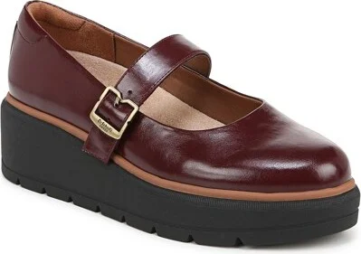 Dr. Scholl's Women's Nice Day Max Mary Jane Wedge Shoes Cali Wine 11 M