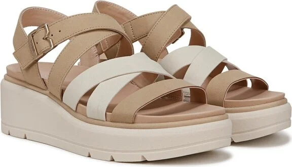 Dr. Scholl's Women's Nice Day Max Sun Strappy Sandal Light Sand 8.5 M - Image 2