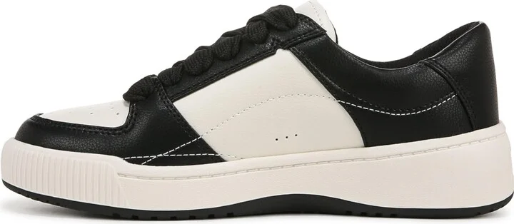Dr. Scholl's Womens Ollie Lace up Sneaker Sneaker Black/White 7 M