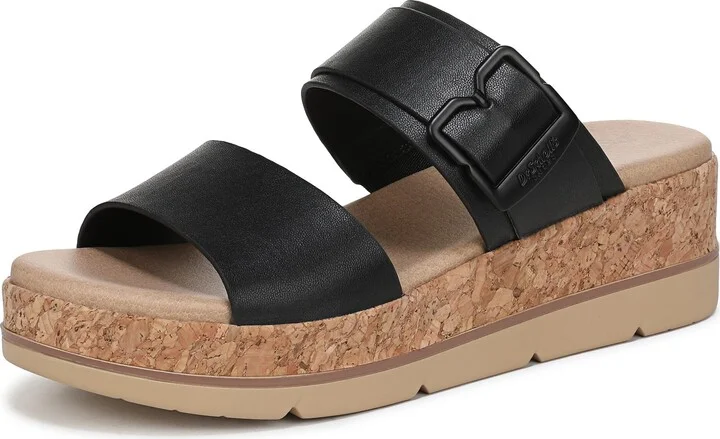 Dr. Scholl's Women's Once More Slide Sandal Black 7 M