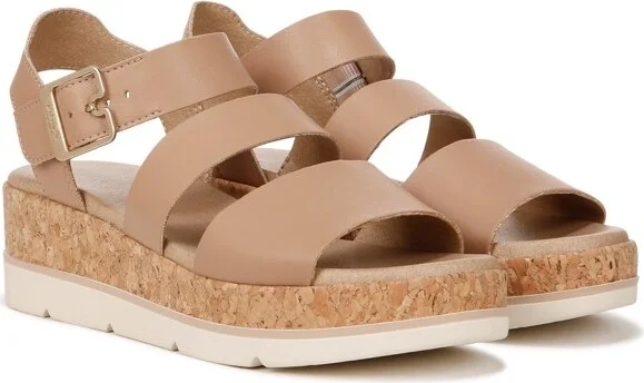 Dr. Scholl's Women's Once Twice Sandal Gold Metallic 9.5 M - Image 3