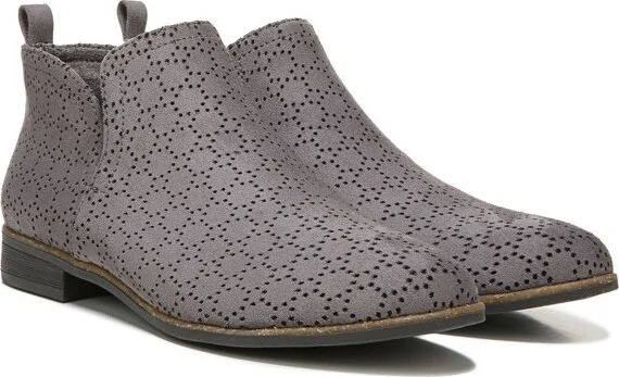 Dr. Scholl's Womens Rate Ankle Bootie Shadow Grey Microfiber 8.5 W - Image 2