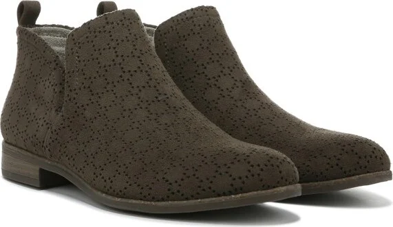 Dr. Scholl's Womens Rate Ankle Bootie Shadow Grey Microfiber 8.5 W - Image 3