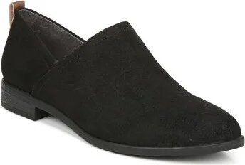 Dr. Scholl's Women's Ruler Slip On Loafer Black Microfiber 9 M