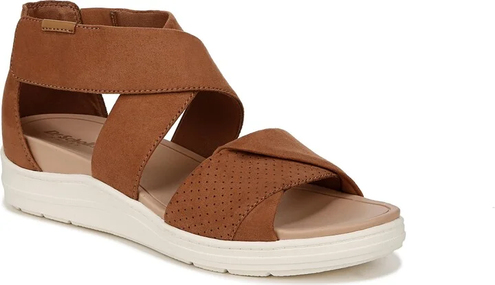 Dr. Scholl's Womens Time Off Fun Sandal Honey Microfiber 11 M