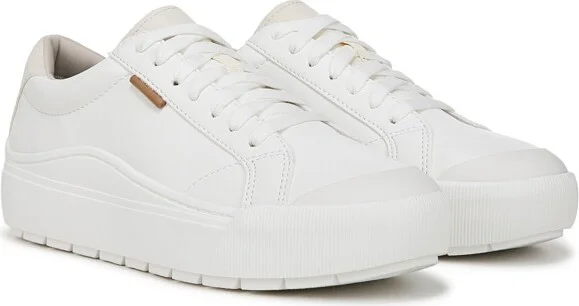 Dr. Scholl's Women's Time Off Sneaker White/Black Smooth 12 M - Image 3