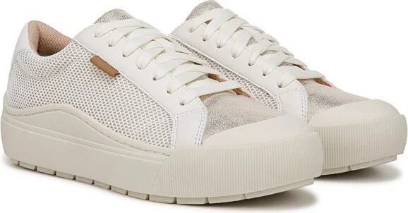 Dr. Scholl's Women's Time Off Sneaker White/Black Smooth 12 M - Image 4