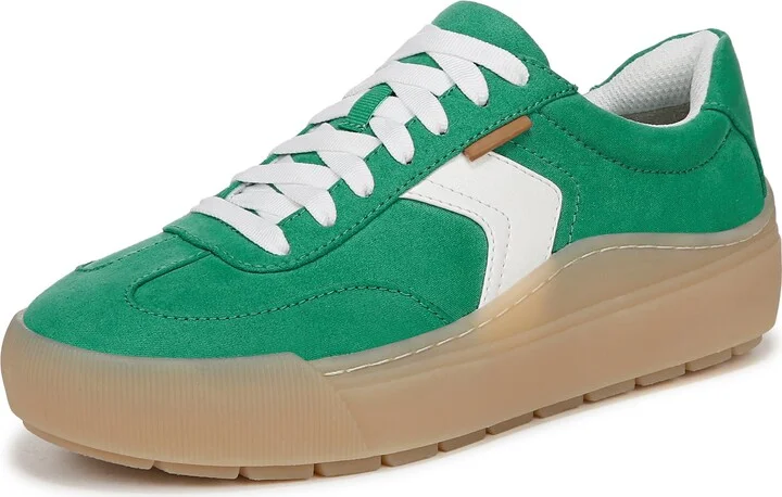 Dr. Scholl's Womens Time Off Win Sneaker Lucky Green Smooth 10 M
