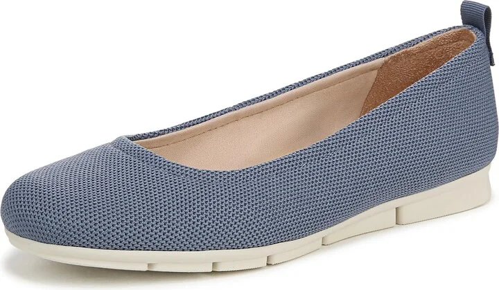 Dr. Scholl's Womens Timeless Ballet Flat Blue Horizon 8.5 W