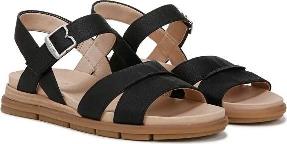 Dr. Scholl's Women's Timeless Fun Sandal Black Smooth 7 M - Image 2