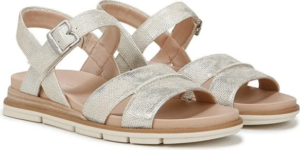 Dr. Scholl's Women's Timeless Fun Sandal Black Smooth 7 M - Image 5