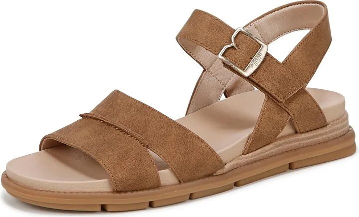 Dr. Scholl's Womens Timeless Fun Sandal Honey Brown Smooth 10 M