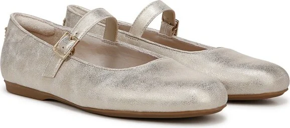 Dr. Scholl's Women's Wexley Jane Mary Jane Flat Silver Metallic 7 M - Image 9