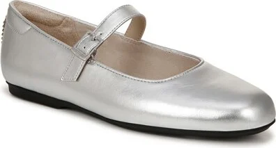 Dr. Scholl's Women's Wexley Jane Mary Jane Flat Silver Metallic 7 M