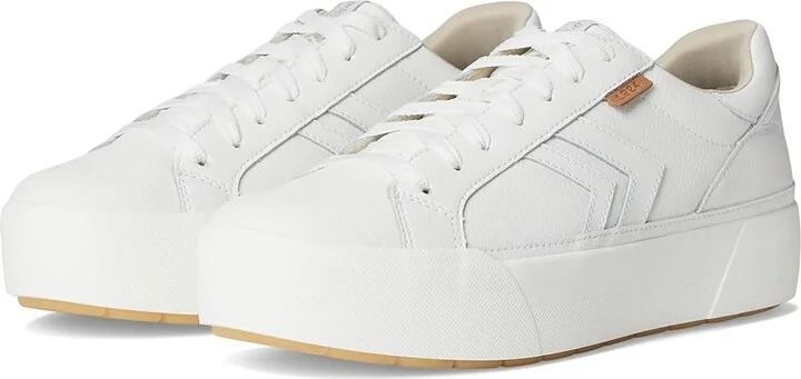 Dr. Scholl's Young And Free Women's Shoes White Leather : 7.5 M