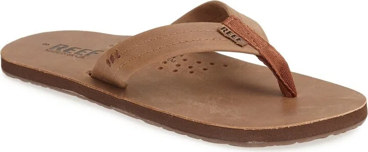 'Draftsmen' Leather Flip Flop