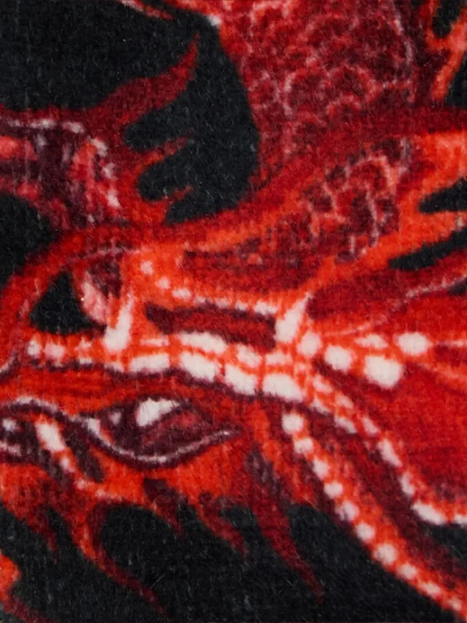 Dragon-Print Velvet Loafers - Image 5