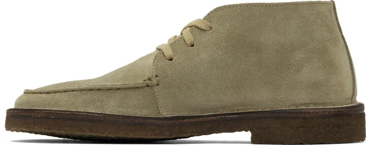 Drake's Beige Crosby Moc-Toe Chukka Boots - Image 3