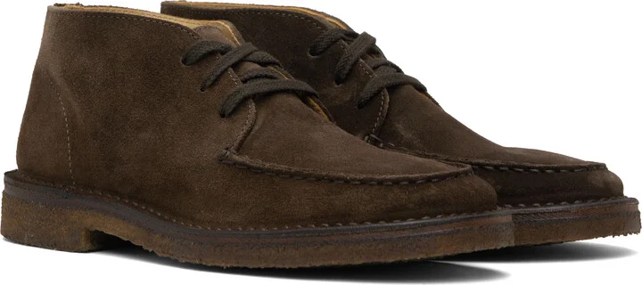 Drake's Brown Crosby Moc-Toe Chukka Boots - Image 4