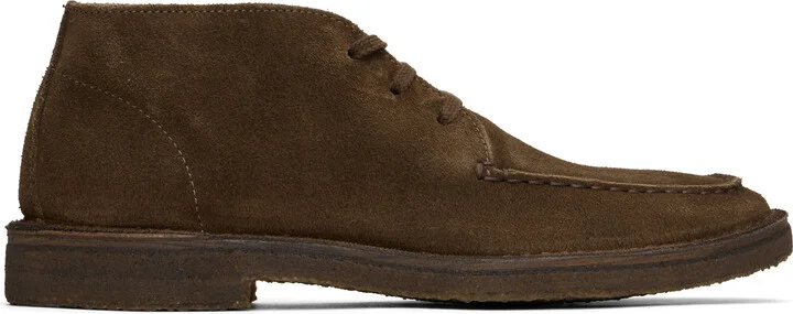 Drake's Brown Crosby Moc-Toe Chukka Boots