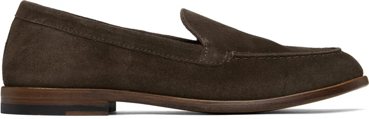 Drake's Brown Suede Henri Summer Loafers