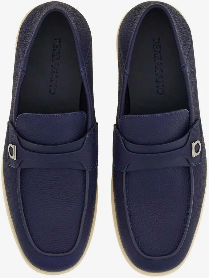 Drame Gancini Leather Loafers - Image 2