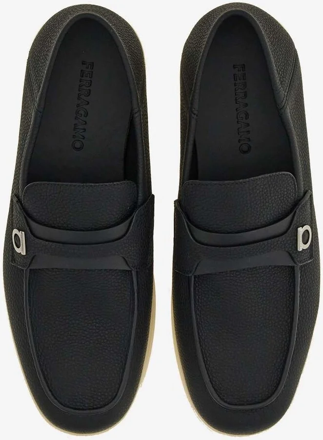 Drame Gancini Leather Loafers - Image 2