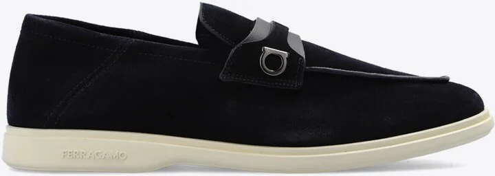 Drame Gancini Suede Loafers