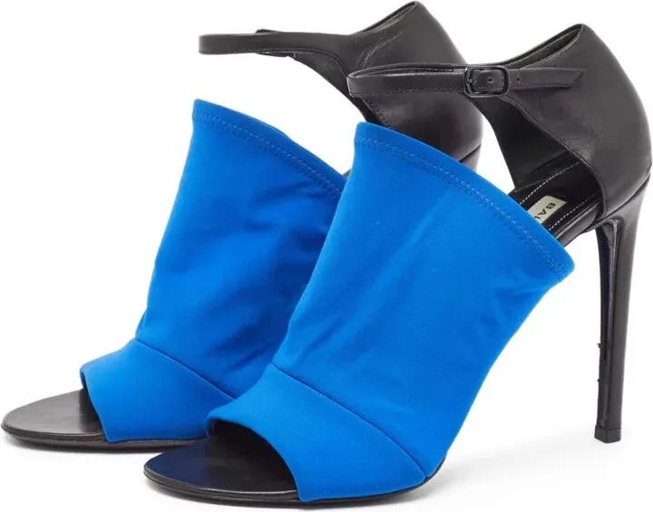 Draped Open-Toe Heels - Image 3