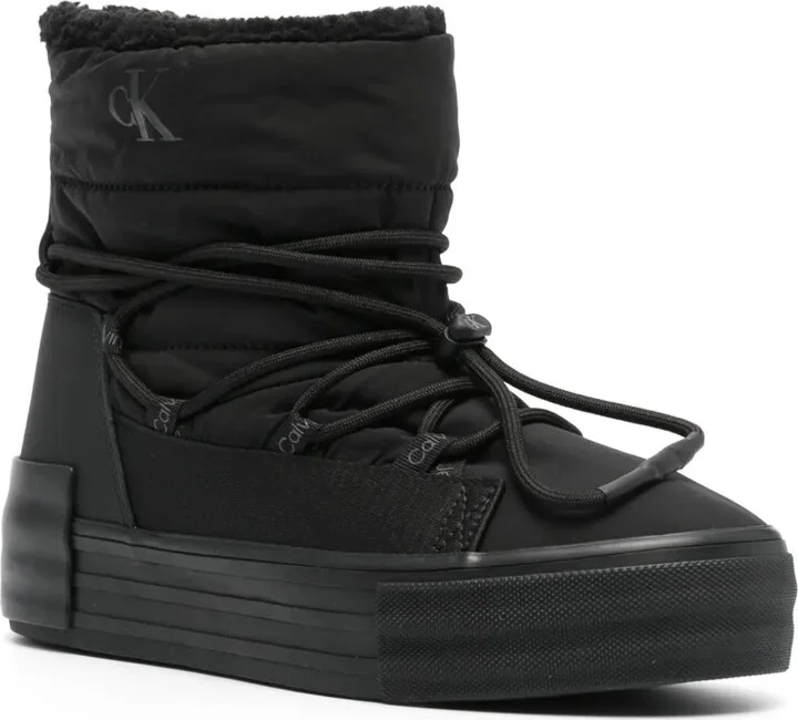 Drawstring Platform Ankle Boots - Image 2
