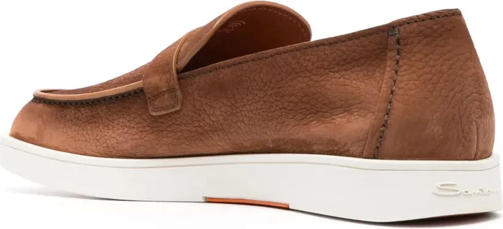 Dread decorative-buckle leather loafers - Image 3