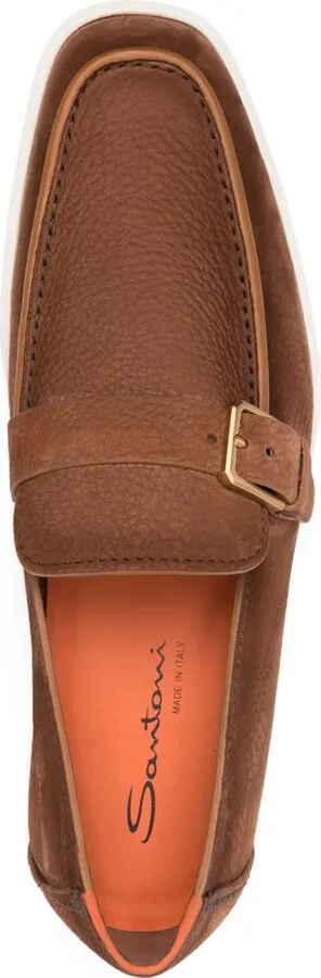 Dread decorative-buckle leather loafers - Image 4