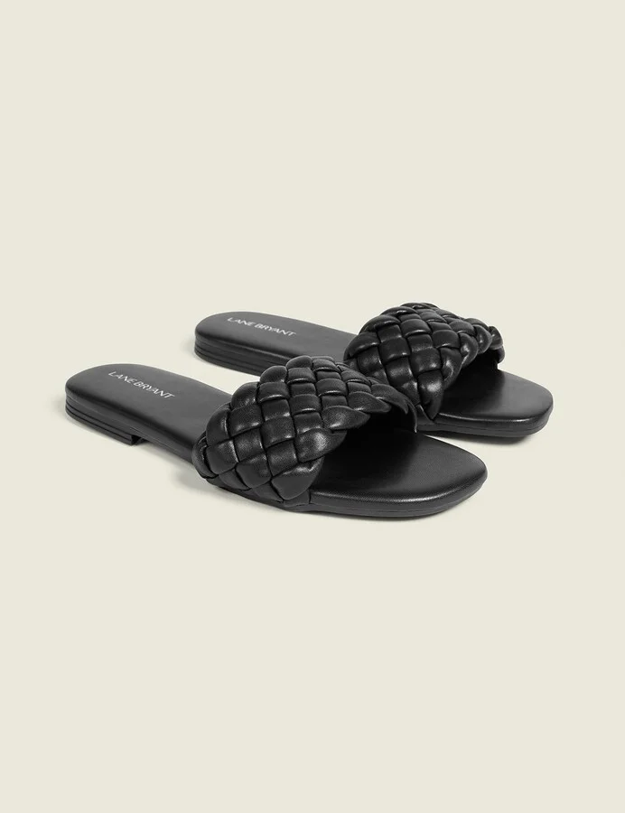 Dream Cloud Braided Faux-Leather Slide