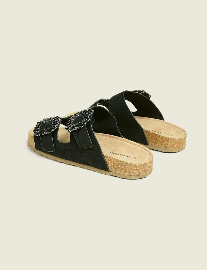 Dream Cloud Faux-Suede Embellished Slip-On Sandal - Image 2