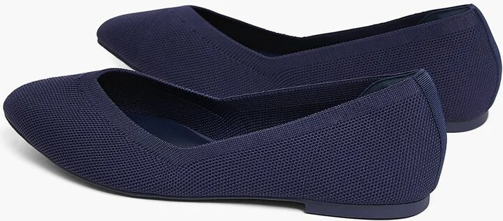 Dream Cloud Pointed Toe Knit Ballet Flat - Image 4