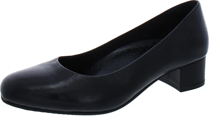 Dream Womens Leather Slip-On Pumps