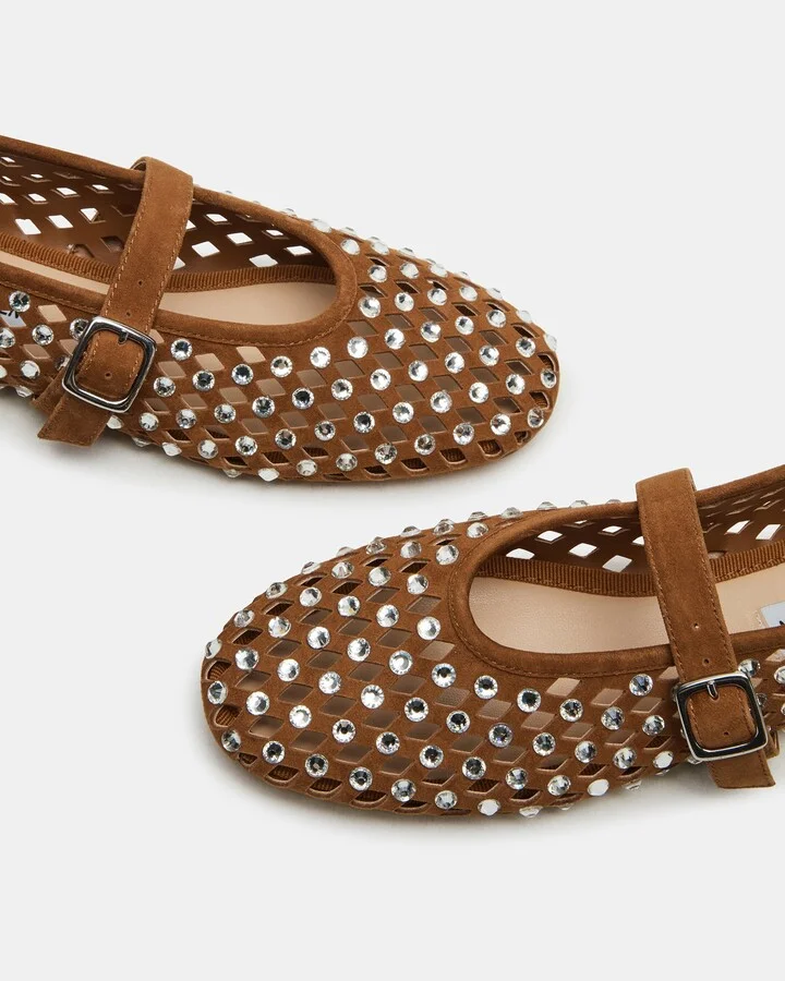 Dreaming Chestnut Suede Rhinestones - Image 4
